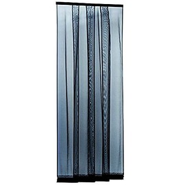 Blinky 74210 Mosquito Nets Stripe eccostri, 4 Bandelle, 100 x 250 cm, Anthracite