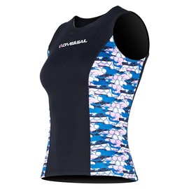 EUPTE 2mm Women/Men Split Body Warm Diving Vest, Surfing and Swimming Diving Shorts (Women's top, XXL)