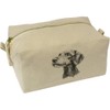 'Standard Wire-haired Dachshund' Canvas Wash Bag/Makeup Case (CS00042243)