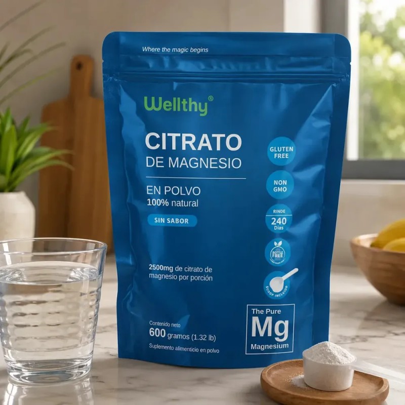 Wellthy Citrato De Magnesio 600g