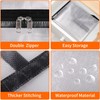 TasticTotes 4 Pack Clear Storage Bags for Comforter, Clothes &