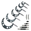 mitoharet 6-Pack Professional Outside Micrometer Set 0-6In / 0.0001In Precision