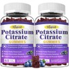 2 Pack Potassium Citrate Gummies, Potassium Supplement for Muscle Health,