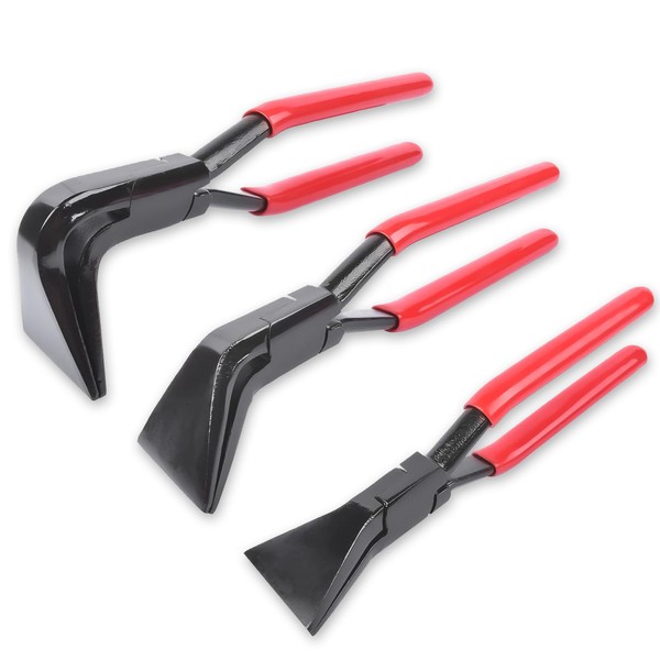 3-Piece Folding Pliers Sheet Metal Pliers Set: 0° 45° 90°