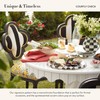 MACKENZIE-CHILDS Enamel Serving Bowl, Enamel Serveware Bowl, 12 Inches, Black-and-White