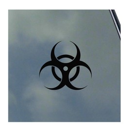 Biohazard Pilot Vinyl Sticker Decal Toxic Waste Band Symbol Icon