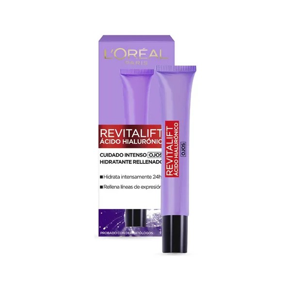 L'Oréal Paris Revitalift Crema Contorno de Ojos con Ácido Hialurónico,