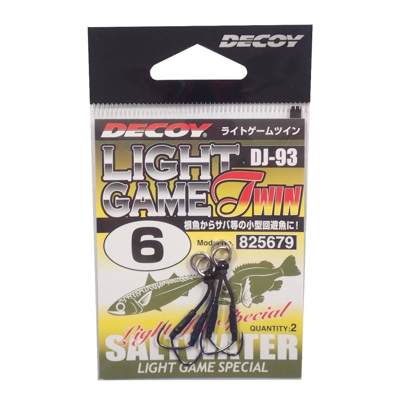 KATSUICHI DJ-93 Light Game Twin Hook #6 Fish Hook