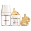 Natural Nursing Glass Baby Bottle - with Anti-Colic Vent System