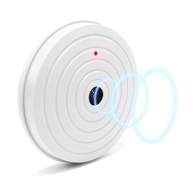 Wiltec Pestcontroller Mäuseschreck mit Ultraschall für 100m² in Innenräumen, auch