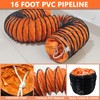 16FT Ducting Hose 16 Inch PVC Flexible Duct Hosing with
