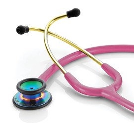 ADC Adscope 603 Clinician Stethoscope with Tunable AFD Technology, 31 inch Length, Iridescent Metallic Raspberry