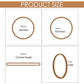 50 Pcs Large Elastic Rubber Bands,Heavy Duty Elastic Bands,Large Elastic Bands Natural Elastic Bands Wide Rubber Band for School Home Office Supplies Industrial Crafts DIY Everyday Use