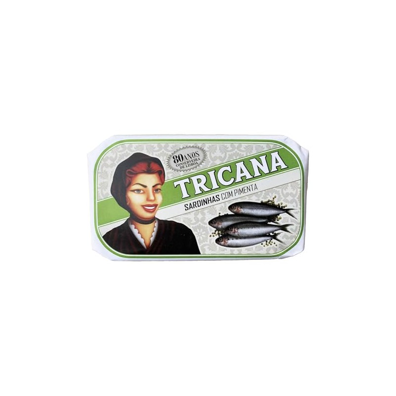 Tricana Portugal - Gourmet Canned whole Sardine with Pepper -
