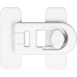 Walquicks Cerradura Para Refrigerador, Cerradura Para Niños Para Refrigerador De Puertas Dobles De Refrigerador Sin Llave, Apta Para Gabinetes, Refrigeradores, Hornos (Blanco)