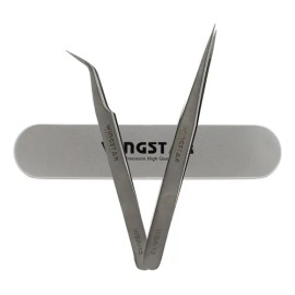 Juego De Pinzas 2 Pz Aplicación Extensiones De Pestaña Plata May ESD12