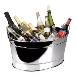 Lacor Hielera / Cubeta Oval Para Enfriar Botellas Acero Inox Lacor