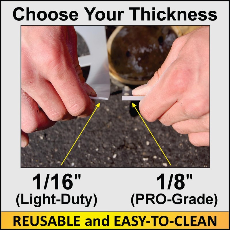 34" Handicap Stencil - 1/16" (.063") Light-Duty LDPE