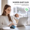 TECKNET Ergonomic Mouse with Jiggler, Wireless Bluetooth Vertical Mouse, Silent