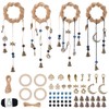 FREEBLOSS Set of 4 Witch Wind Chimes Witchbells with 12
