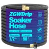 ZGWDrip Soaker Hose 50 FT,1/2 Inch Soaker Garden Hose with