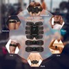 Abdominal Muscle Trainer 10 Modes PU Leather USB Rechargeable Micro