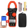 Digital Clamp Meter, TRMS 4000 Counts AC DC Amp Meter,GR-570T-APP