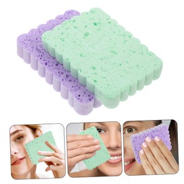 Outanaya Cleaning Sponge Set 4 Pack Face Exfoliator Scouring Pads Reusable and Compact Facial Cleanser