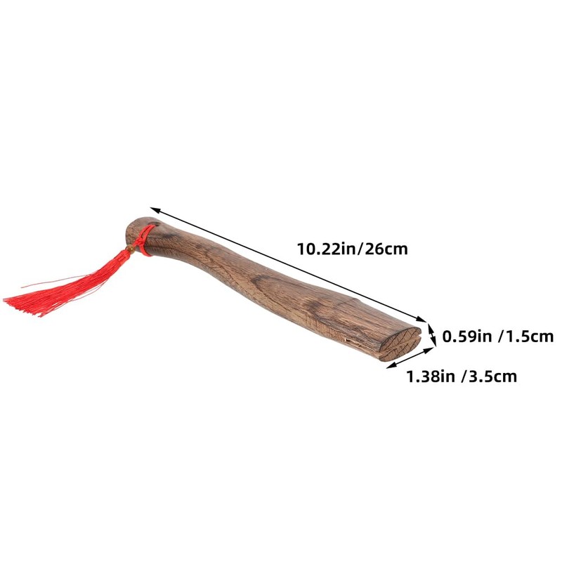 HOMSFOU 10.24In Wooden Axe Handle Replacement Ergonomic Grip for Woodworking