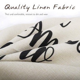 Lewondr Quote Decorative Throw Pillow Cover, 2 Pack Soft Inspirational Quote Linen Throw Pillow Case Word Cushion Cover for Bed Sofa Car 18"x18"(45x45cm) - Gentleman and Lady