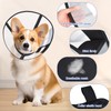 Protective Collar for Dogs, Soft Black Dog Collar, Leak Protection,