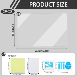 2 Pack Screen Protector for 10/10 Kids Tablet 2023 Soft Film Screen Protector with 2.5D 6H Anti Scratch Anti-reflective Transparent Clear Bubble Free Anti-Fingerprint Ultra Clear Protective Film