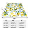 Yellow Throw Blanket Gifts Lemon Fruit Floral Leaves Throw Country