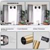 Lwiiom Double Curtain Rod for Windows 84 to 134 Inch,Adjustable