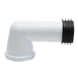 Fluidmaster ZB38208 Conn 90 deg WC Pan Connector, White