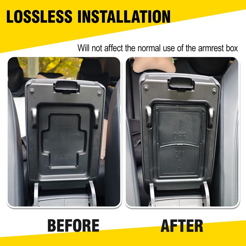 3mirrors Center Console Hidden Storage Box Compatible with 2023-2025 Honda