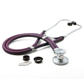 ADC Adscope 641 Sprague Stethoscope with 5 Interchangeable Chestpiece Options, 30 inch Length, Purple
