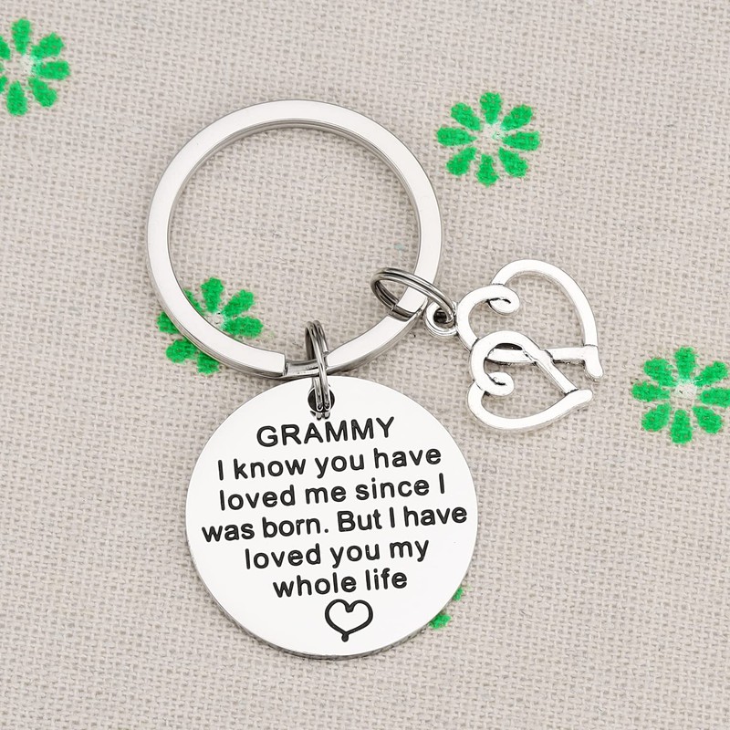 AHAETH Grammy Gift Keychain Best Grammy Ever Key Chains for