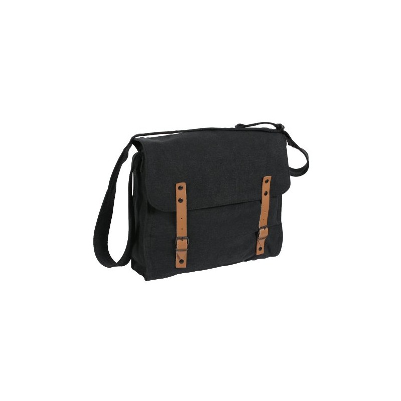 ROTHCO Vintage Black Plain Shoulder Bag