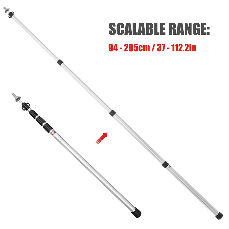 Thicken Aluminum Alloy Tent Pole Adjustable Tent Support Rods Beach