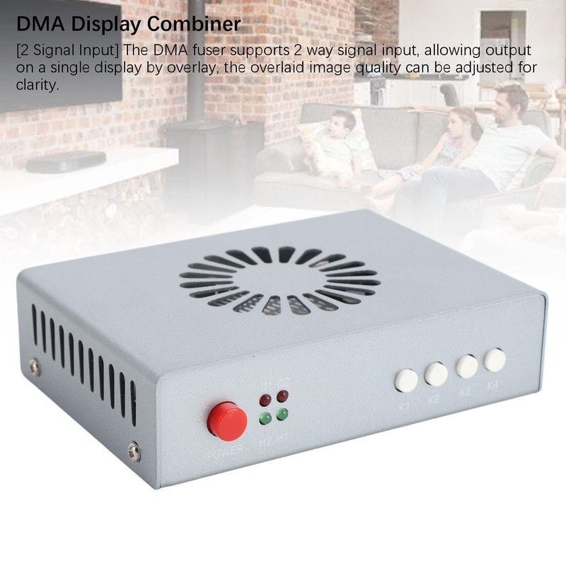 DMA Fuser HDMI Overlayer Synthesizer, 2K 144Hz Adaptive Resolution, Dual