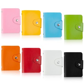 8Pcs Mini Instant Film Photo Album Book, Credit Card Holder, Case Purse Pocket Wallet Pouch Organizer, Stamping Collection Image Plate Organizer, Card bag for Managing Your Cards (colorful)