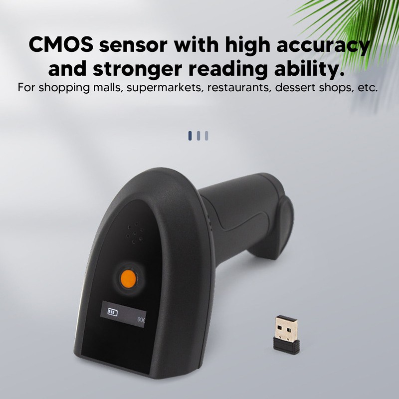 QR Code Scanner Barcode Reader ABS Handheld Scanning Tool for