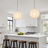 20X20inch Large Hanging Lamp Shade Round Linen Pendant Lamp Shade