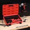 Mayouko 3/8” Drive Impact Socket Set, 50-Piece Standard SAE(5/16”-3/4”) and