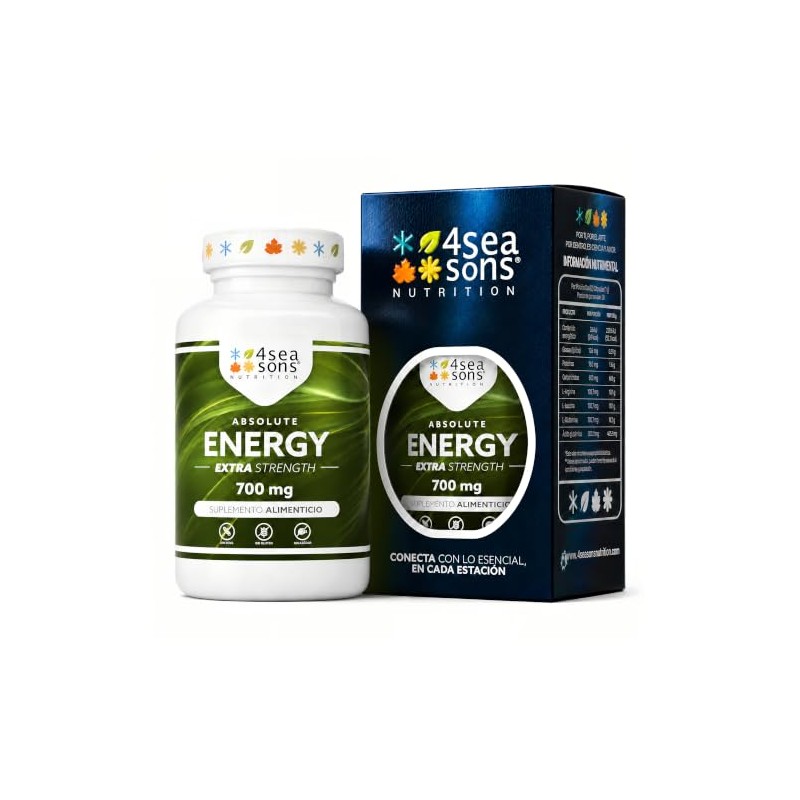 Complejo Aminoácidos 700 120 Cápsulas Veganas Formulated Seasons Nutrition Días