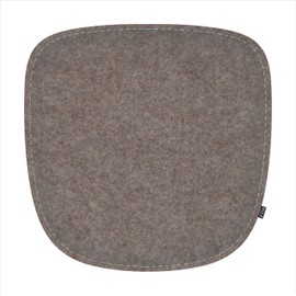 Feltd. Eco felt cushion suitable for armchair chairs such as DAW, DAX, Dar, RAR - comfort with non-slip coating (walnut)