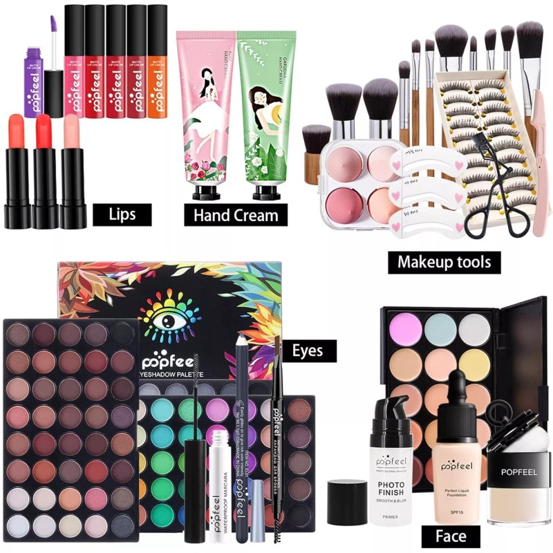 POPFEEL All In One Makeup Kit Gift Set With Eyeshadow