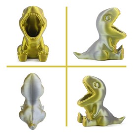 Viabty Creative Cute Dinosaur Shaped Pen Pencil Holder, Pen Holder for Desk Office Decor Home School Desk Docoration Ideal Gifts for Boys Girls