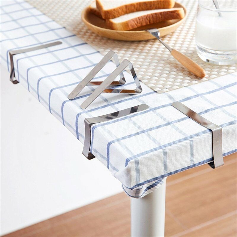 Pack of 12 Stainless Steel Tablecloth Clips Table Cover Clips